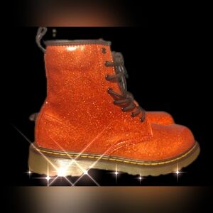 NEW Dr. Martens Black Glitter Boots